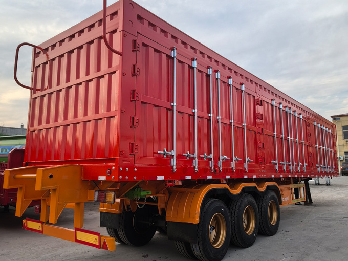 侧翻自卸半挂车